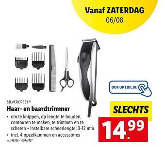 Lidl Haar en baardtrimmer aanbieding