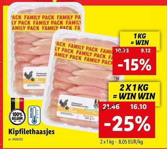 Lidl Kipfilethaasjes aanbieding