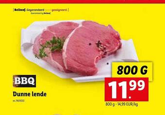 Lidl Dunne lende aanbieding