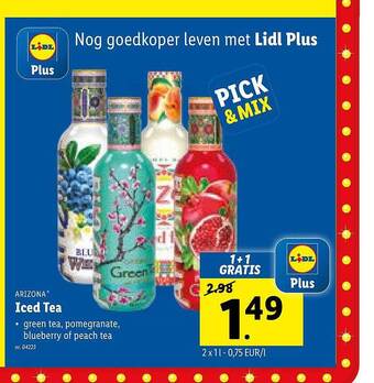 Lidl Iced tea aanbieding