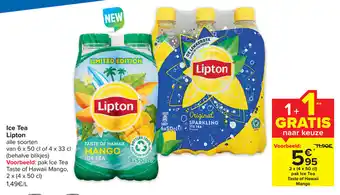 Carrefour Market Lipton Ice Tea aanbieding