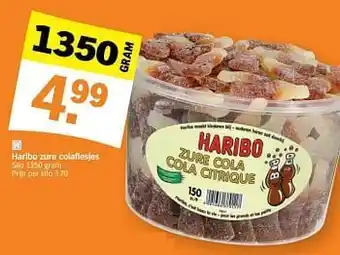 Haribo zure colaflesjes 1350 gram