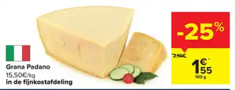 Carrefour Market Grana Padano in de fijnkostafdeling aanbieding