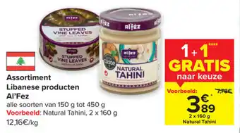 Carrefour Market Assortiment Libanese producten Al'Fez aanbieding
