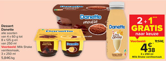 Carrefour Market Dessert Danette aanbieding