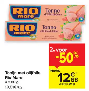 Tonijn met olijfolie Rio Mare