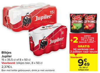 Carrefour Market Blikjes Jupiler aanbieding