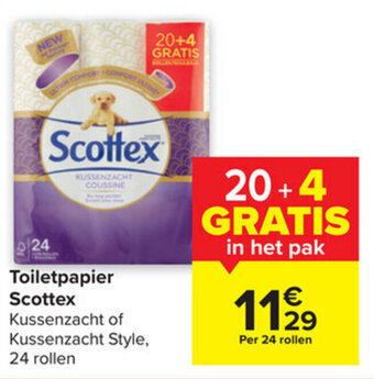 Carrefour Market Toiletpapier Scottex aanbieding