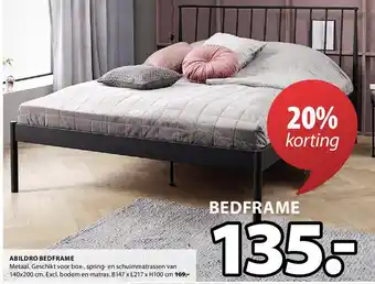 Jysk Abildro bedframe 140x200CM aanbieding