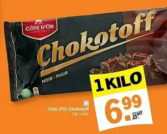 Albert Heijn Côte d`or chokotoff zak 1 kio aanbieding
