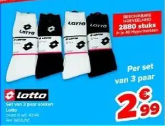 Carrefour Lotto Set van 3 paar sokken Ref. 6830210 aanbieding
