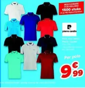 Carrefour Pierre Cardin voor mannen, per polo aanbieding