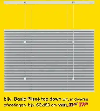 Leen Bakker Basic plissé top down aanbieding