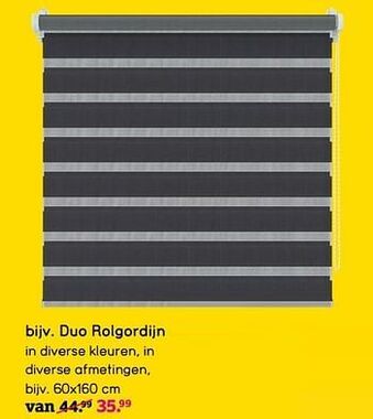 Leen Bakker Duo rolgordijn aanbieding