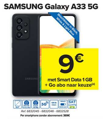 Carrefour Market Samsung Galaxy A33 5G aanbieding