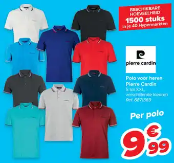 Carrefour Market Polo voor heren Pierre Cardin aanbieding