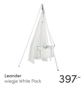 Baby & Tiener Leander wiegje white pack aanbieding
