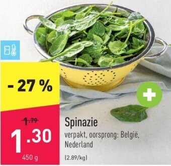 ALDI Spinazie aanbieding