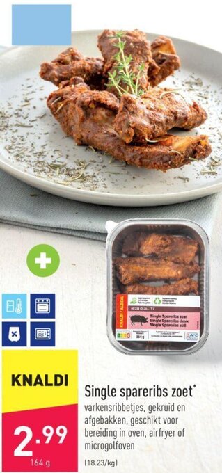 ALDI Single spareribs zoet aanbieding