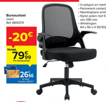 Carrefour Bureaustoel aanbieding