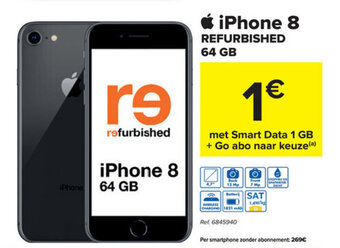 Carrefour iPhone 8 Refurbished 64 GB aanbieding