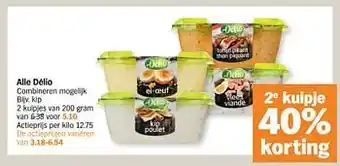 Alle délio kip 2 kulpjes van 200 gram