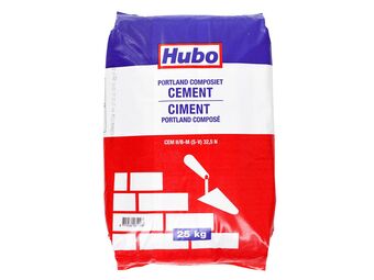 Hubo Hubo portlandcement 25kg grijs aanbieding