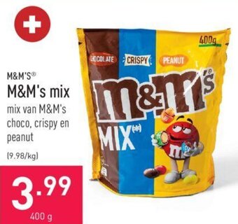 ALDI M&M's mix aanbieding