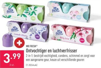 ALDI Mr Fresh Ontvochtiger en luchtverfrisser aanbieding