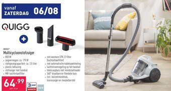 ALDI Quigg Multicycloonstofzuiger aanbieding