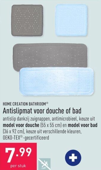 ALDI Home Creation Bathroom Antislipmat voor douche of bad aanbieding