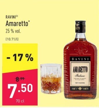 ALDI Ravini Amaretto aanbieding