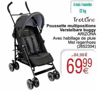 Cora Poussette multipositions verstelbare buggy arizona aanbieding