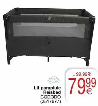 Cora Lit parapluie reisbed cododo aanbieding