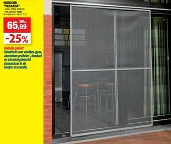 Hubo Hordeur veranda aanbieding