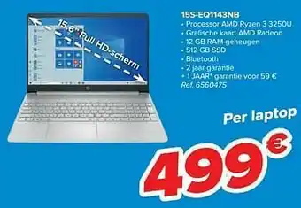 Carrefour Hp 15s-eq1143nb aanbieding