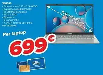 Carrefour Asus x515ja aanbieding