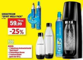 Hubo Sodastream spirit mega pack aanbieding