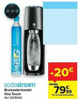 Carrefour Bruiswatertoestel one touch aanbieding
