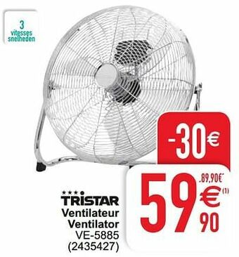Cora Tristar ventilateur ventilator ve-5885 aanbieding
