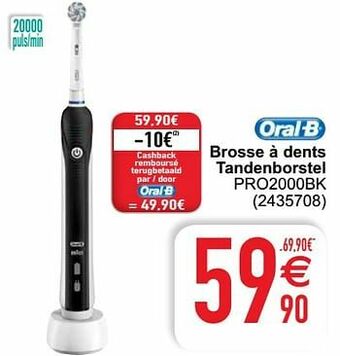 Oral-b brosse à dents tandenborstel pro2000bk