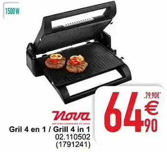 Cora Nova gril 4 en 1 - grill 4 in 1 02.110502 aanbieding