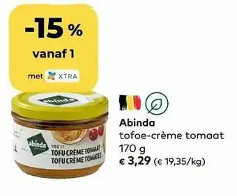Abinda tofoe-crème tomaat