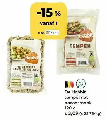 Bio Planet De hobbit tempé met baconsmaak aanbieding