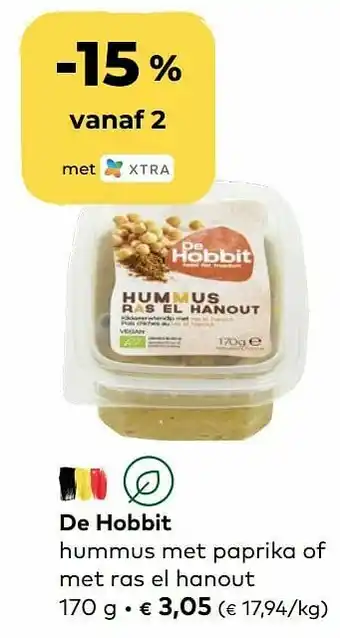 Bio Planet De hobbit hummus met paprika of met ras el hanout aanbieding