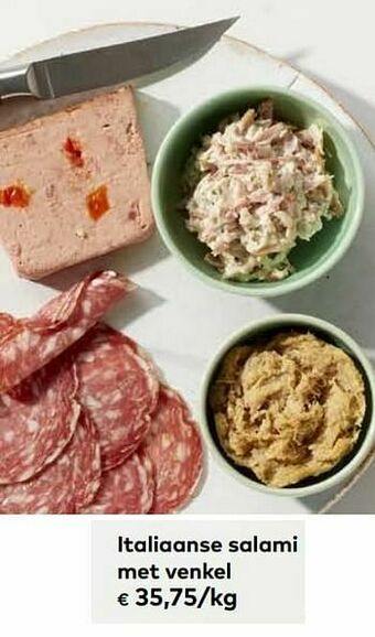 Italiaanse salami met venkel