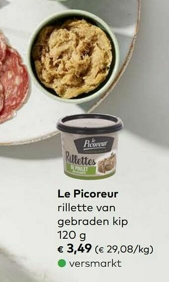 Bio Planet Le picoreur rillette van gebraden kip aanbieding