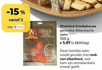 Bio Planet Shetland smokehouse gerookte atlantische zalm aanbieding