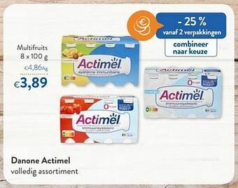 Danone actimel multifruits
