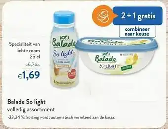 Balade so light specialiteit van lichte room